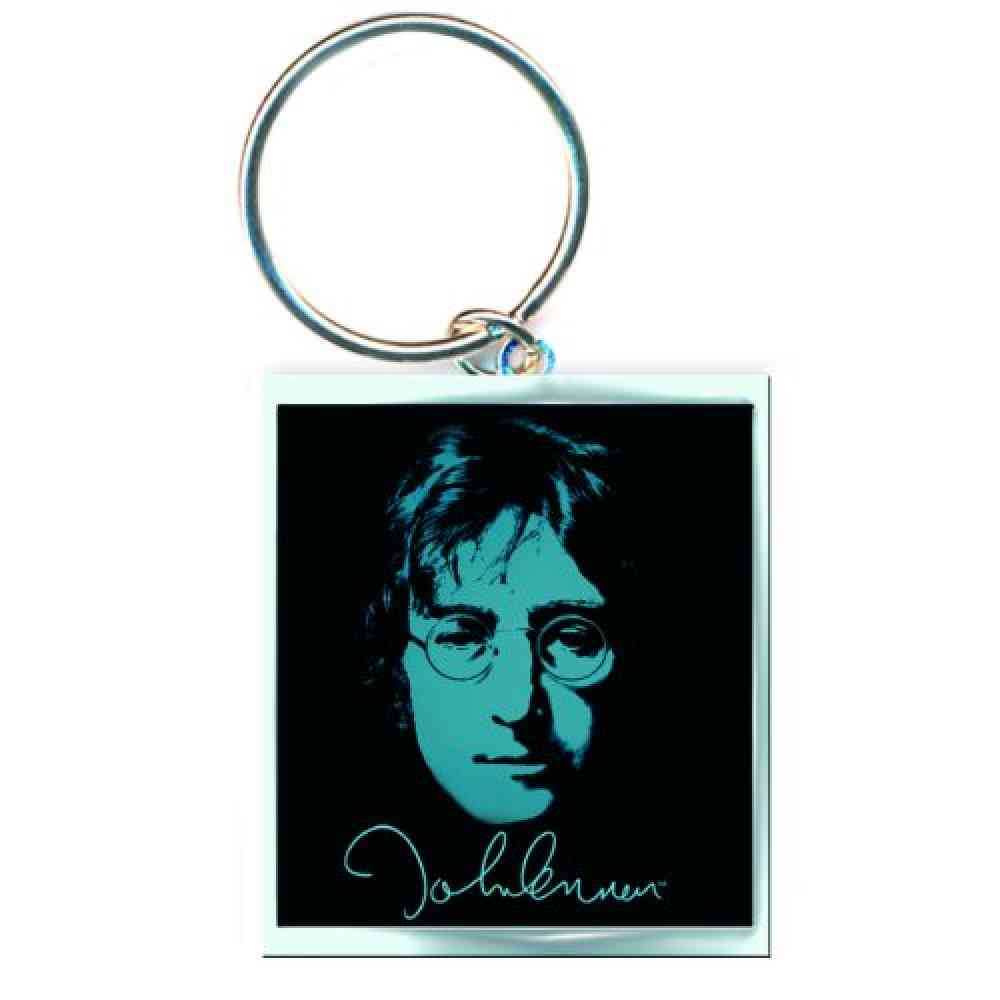 John Lennon - Photo Keychain - Black/Blue